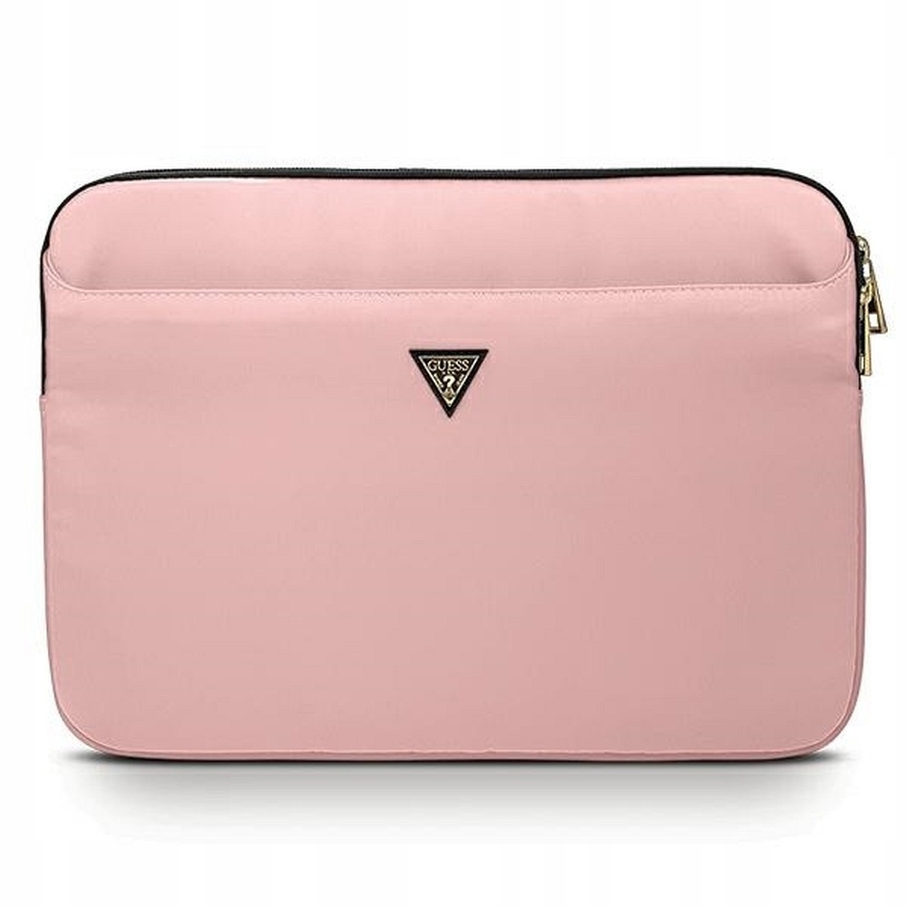 Pokrowiec Guess Nylon Triangle Logo na laptopa 13" różowy Guess
