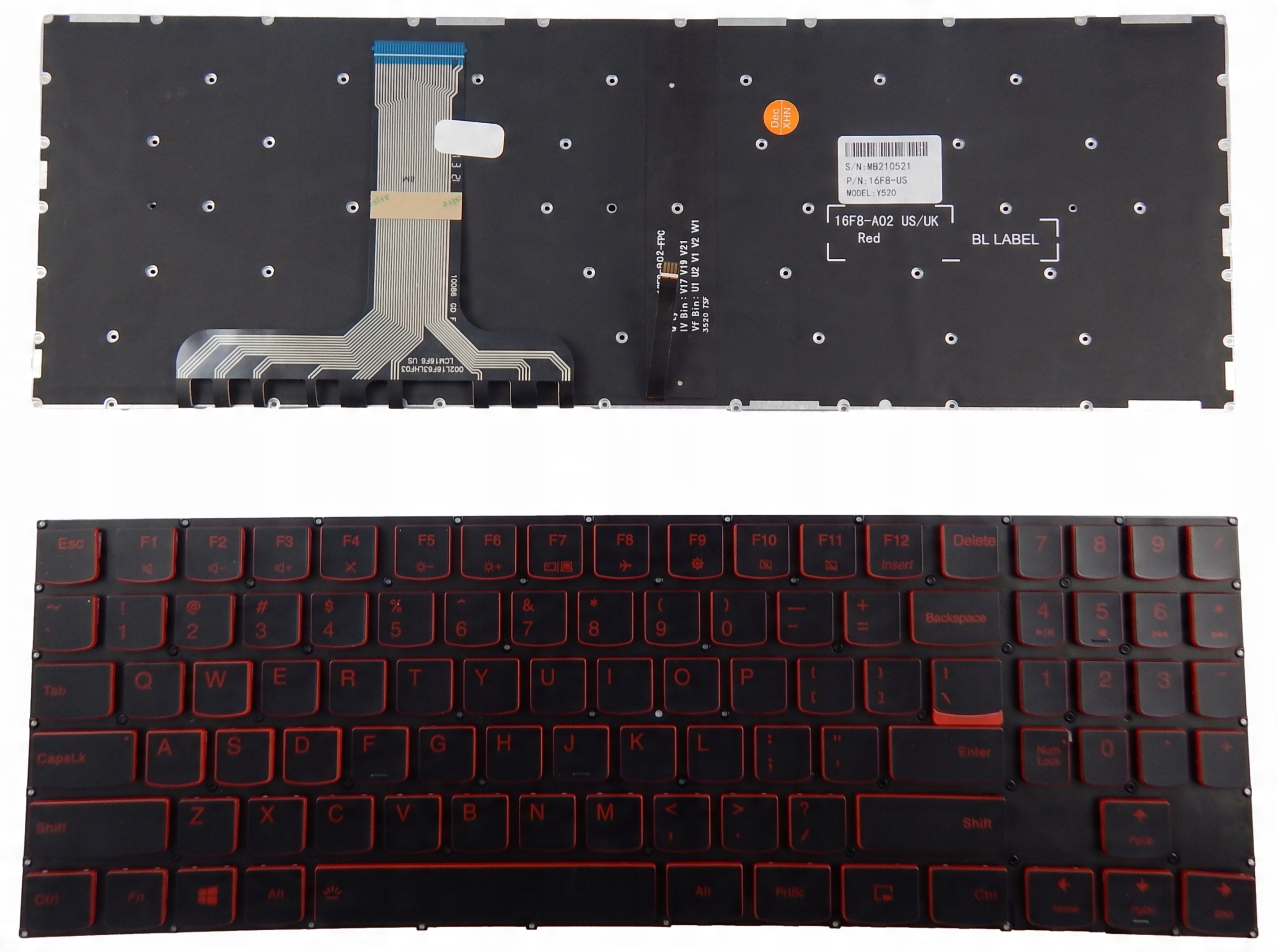 

Klawiatura do Lenovo Legion Y530-15ICH /led