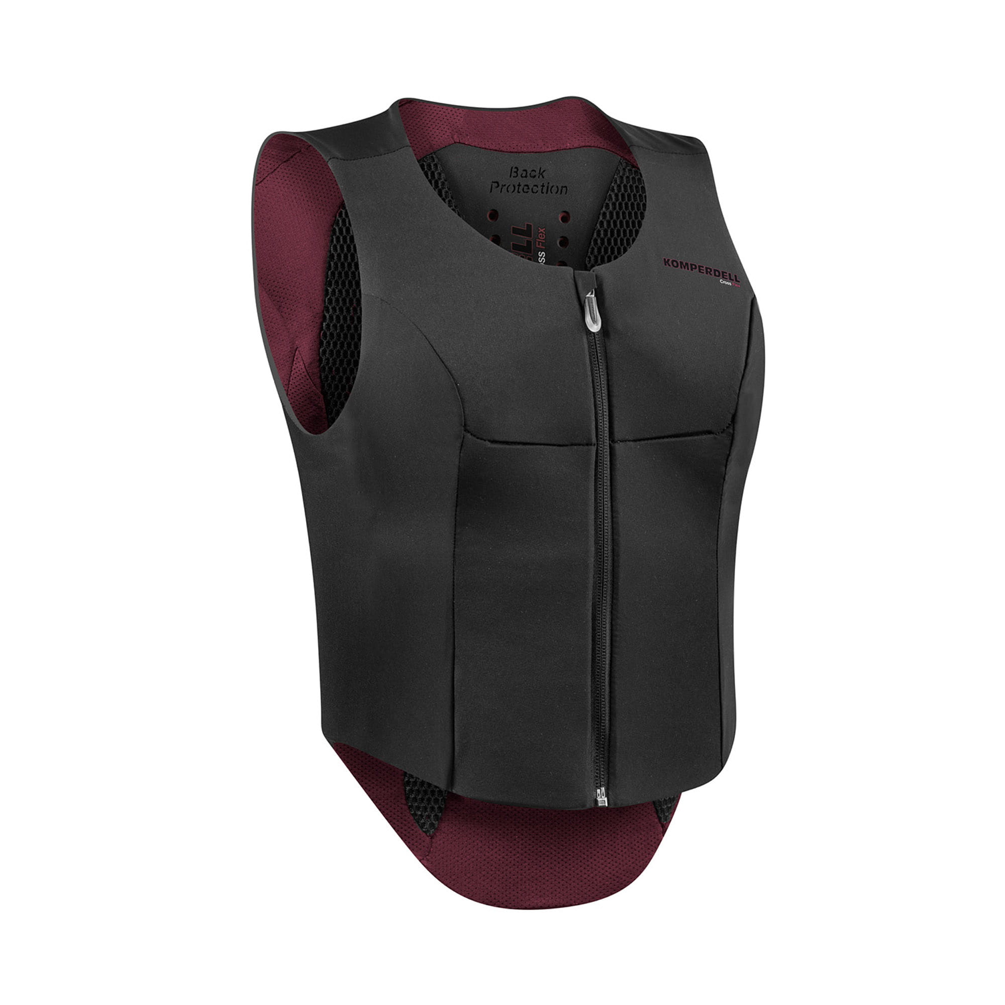 Jezdecká ochranná vesta Komperdell Ballistic Flex Fit Slim vínová S