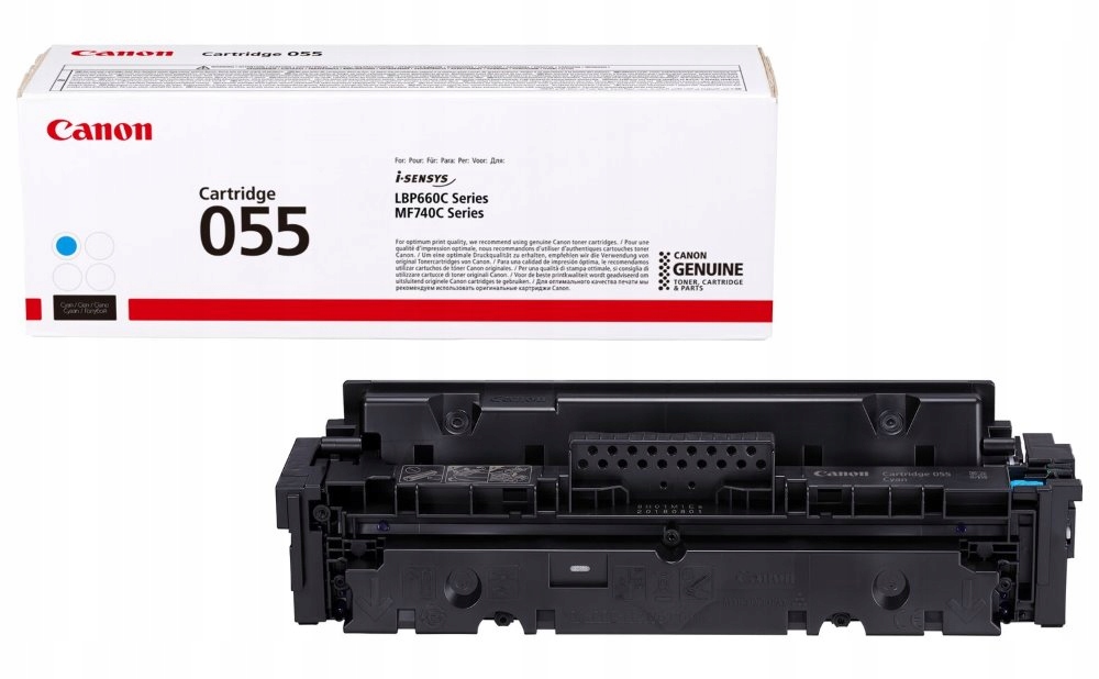 Canon originálny toner 055C (azurový, 2100str.) pre Canon MF742Cdw, MF744Cd