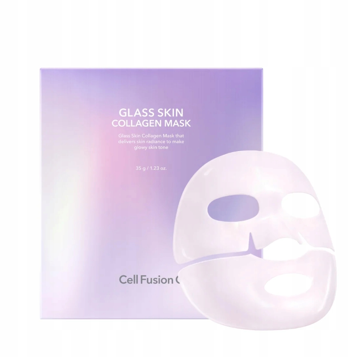 Cell Fusion C Glass Skin Collagen Mask- wygładzająca maska kolagenowa 5 szt