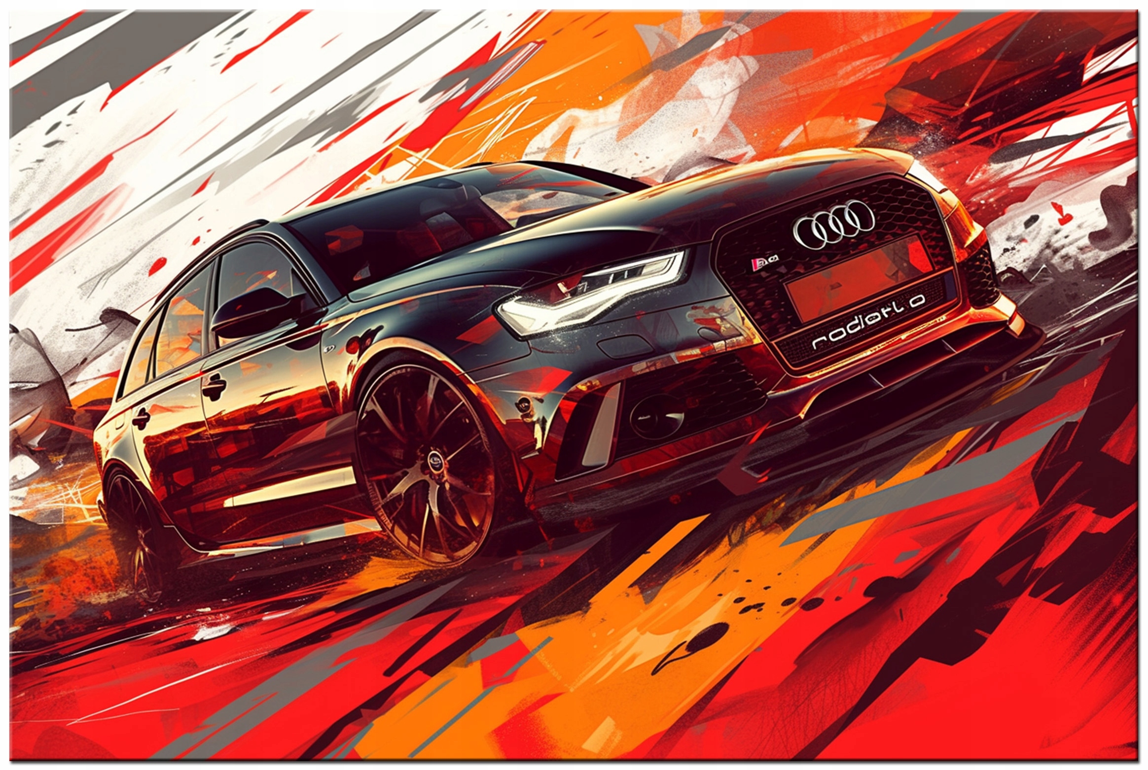 Obraz na płótnie Samochód Audi A6 RS6 Auto Grafika
