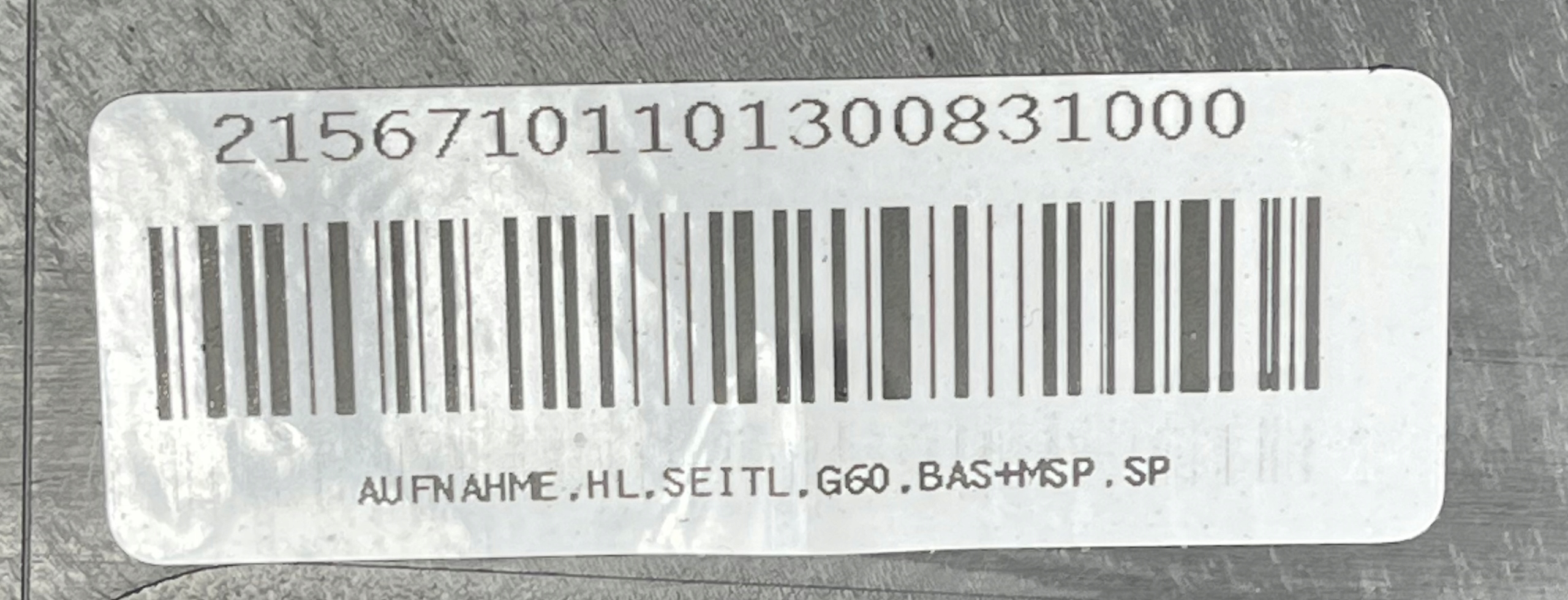 BMW 5 G60 m-packet support console holder of a bumper rear part left 5A011C3