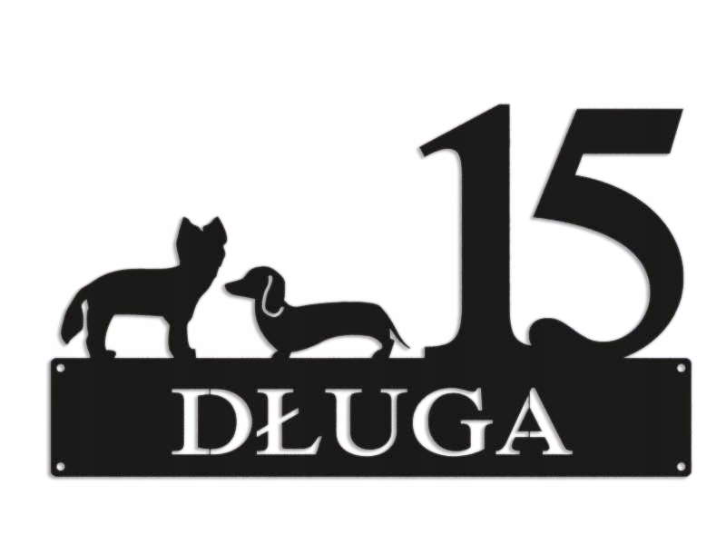 Číslo Na Dom 60 cm Tabuľa Adresa Oceľ 2 mm Dlhá