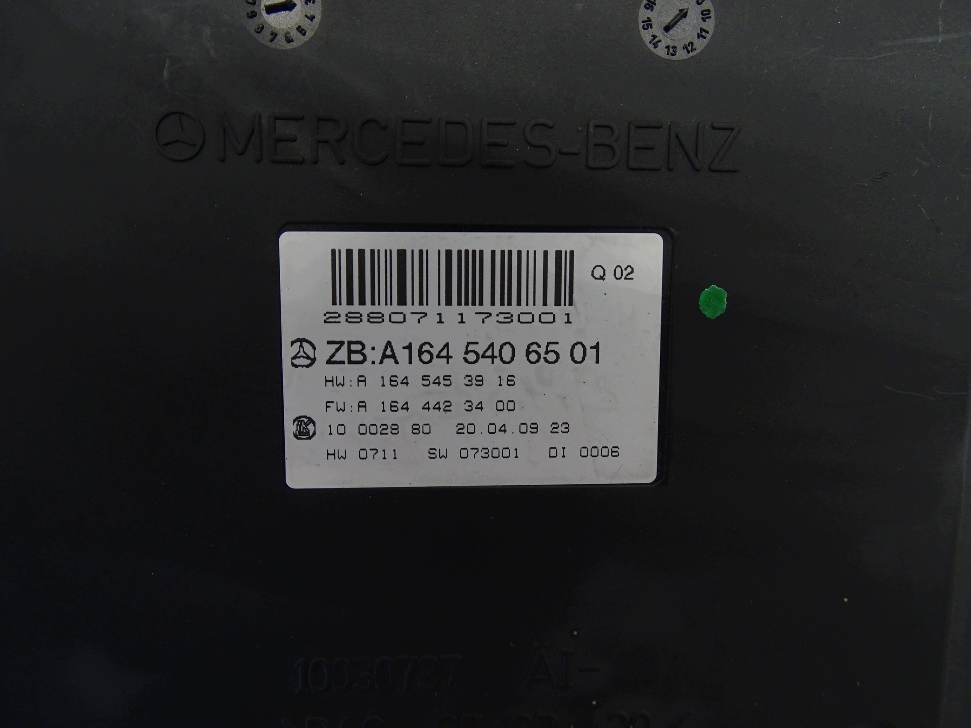 module SAM compartment of fuses control unit KOMFORTU MERCEDES A1645406501