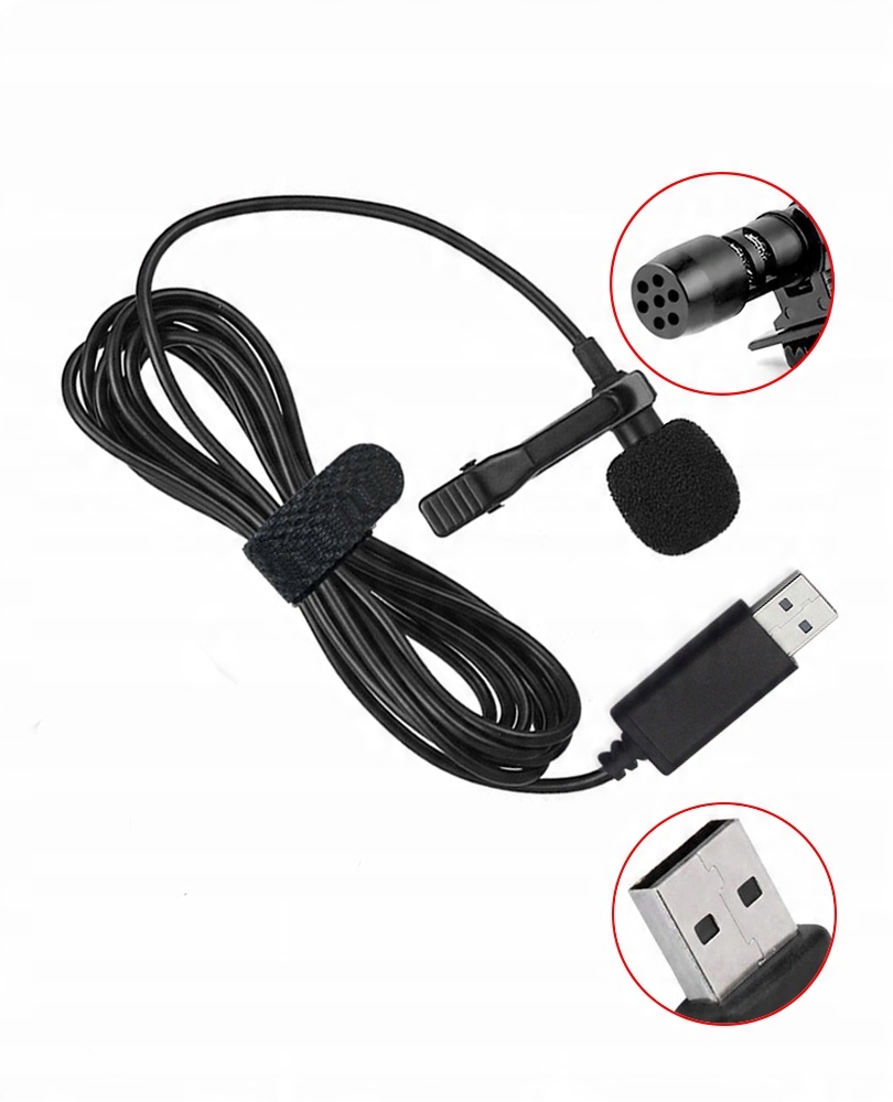 

Mikrofon krawatowy do komputera laptopa Usb M-14