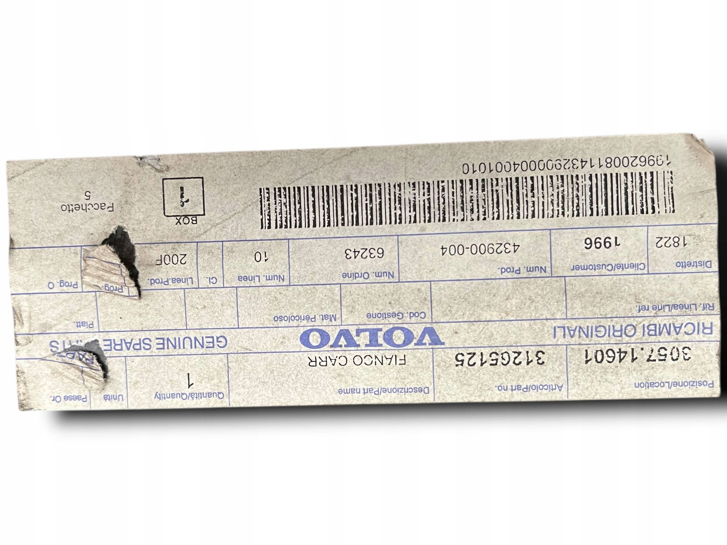 Volvo quarter side RICAMBI ORIGINALI OEM 31265125 !J