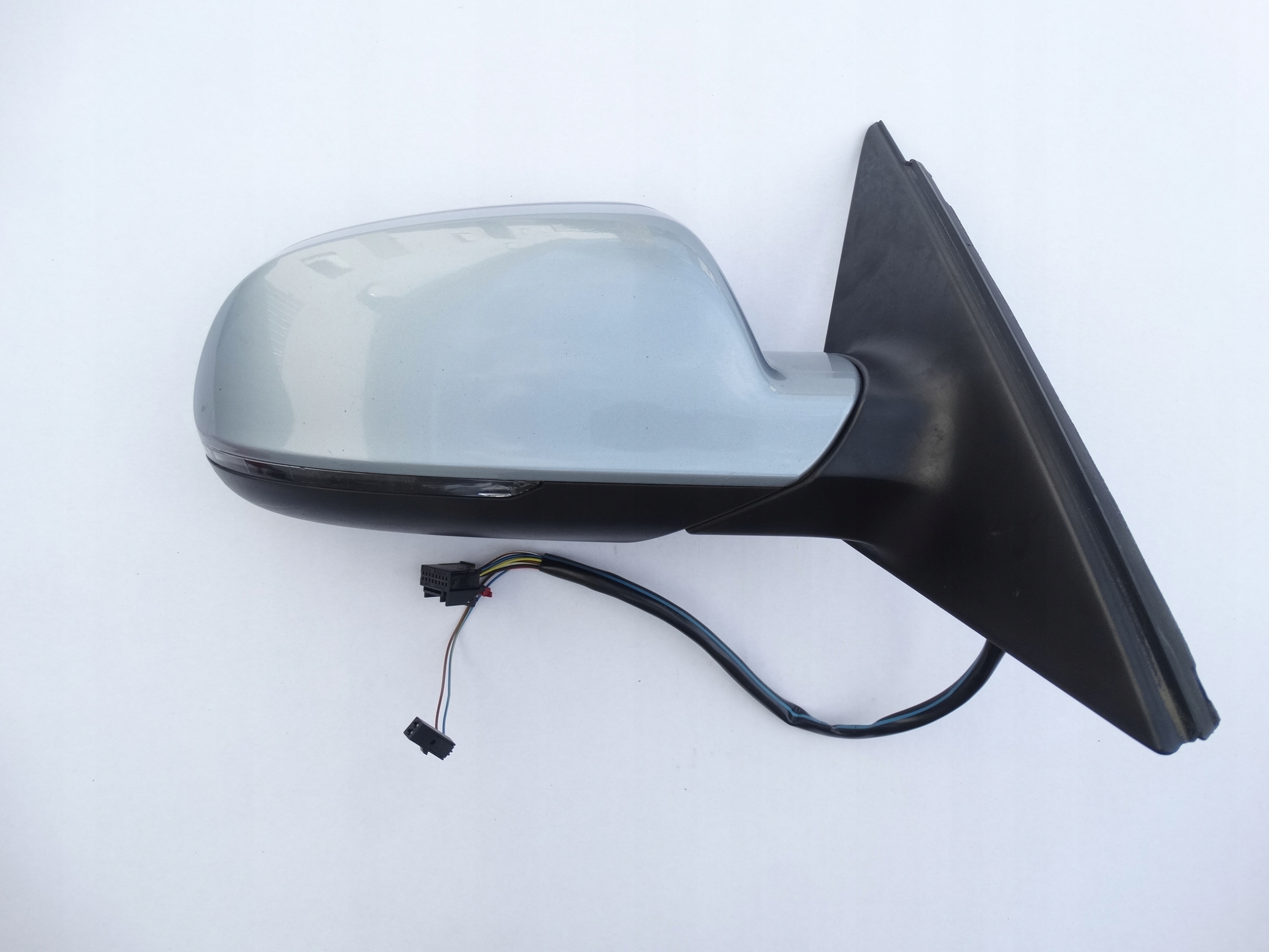 mirror right 8 PIN 6+2 PIN AUDI A4 B8 LX7V blue original