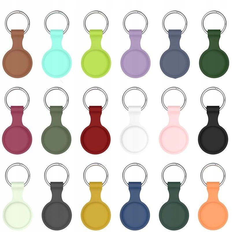 ETUI SILIKONOWE CASE DO APPLE AIRTAG - KOLORY Kolor bezbarwny