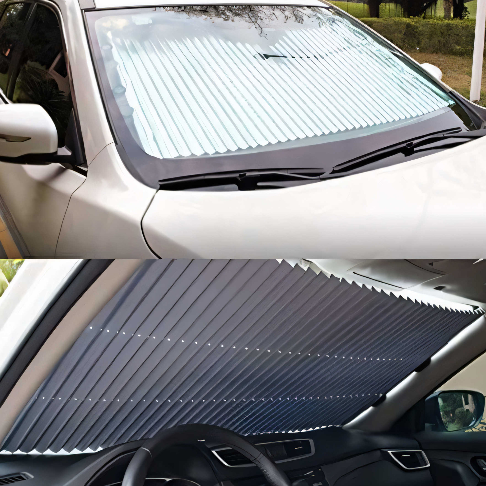 ROLETA PRZECIWSŁONECZNA ŻALUZJA SAMOCHODOWA AUTA OSŁONA PRZED SŁOŃCEM HIT Kolor czerń