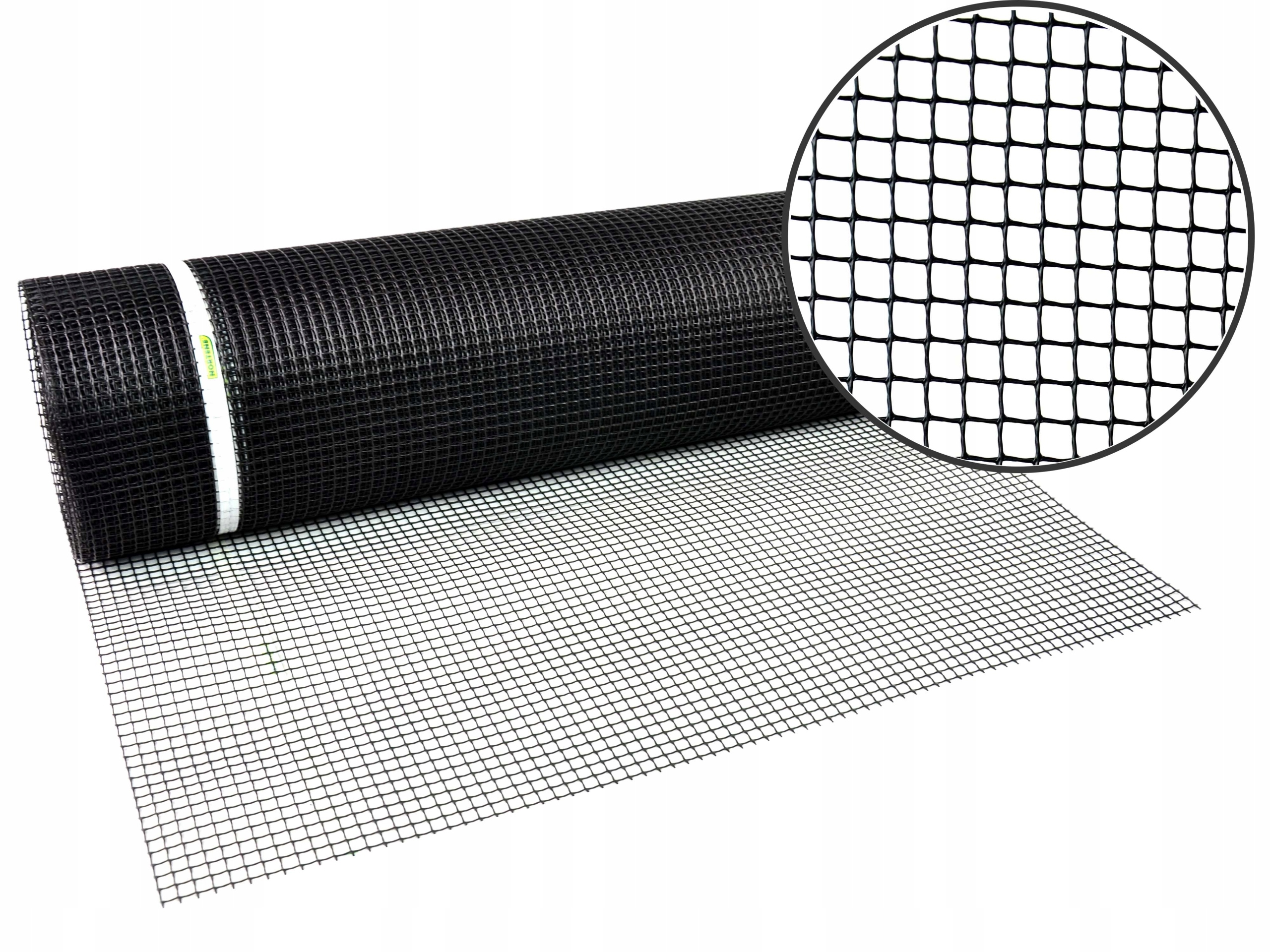 

Siatka Ogrodowa Antracyt Pcv 1x25m 10mm Plastikowa