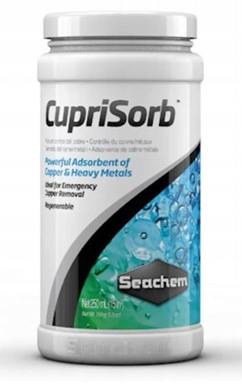 Levně Seachem Cuprisorb Odstraňuje Těžké Kovy, Měď, Filtrační Vložka, Pryskyřice 250 ML