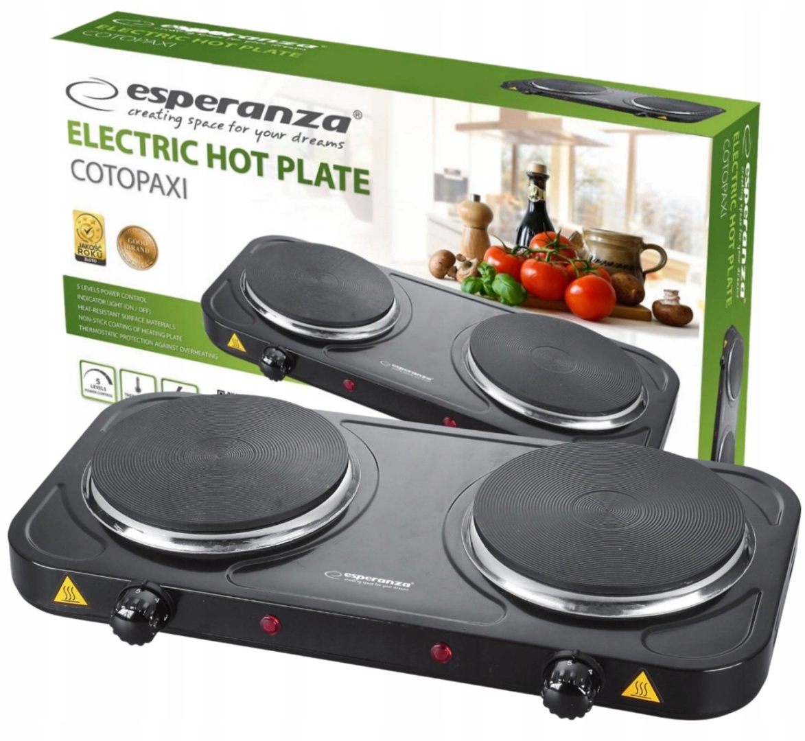 Kuchenka Elektryczna Dwupalnikowa przenośna Płyta Grzewcza Na Prąd Mocna