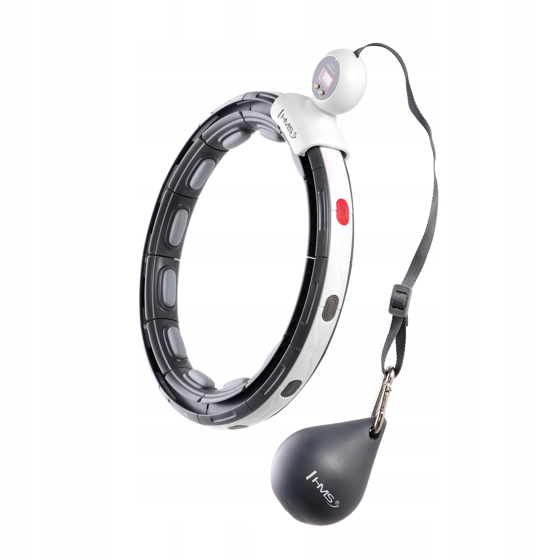 Hula Hop Black Z Magnesem I Obciążnikiem Licznik Hms HHM15 Cardio