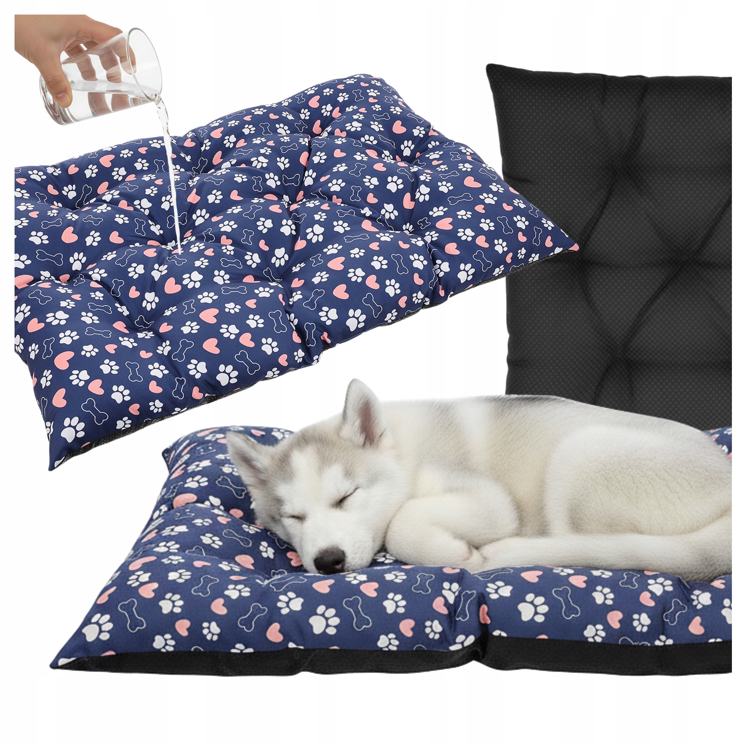 Levně Pelíšek pro psa kočku Matrace Polštář 70x50 Voděodolné Měkké do auta