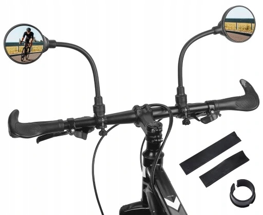 2X LUSTERKA ROWEROWE MTB SZOSOWE E-BIKE SZTYWNE I REGULOWANE 38CM 2SZT.