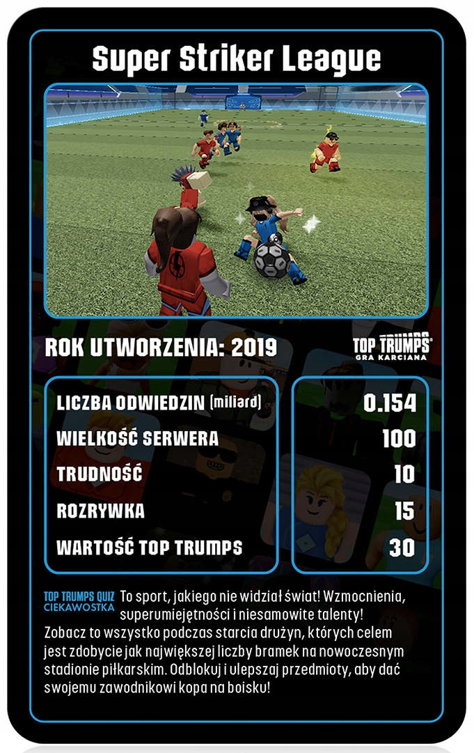 TOWARZYSKA GRA KARCIANA TOP TRUMPS ROBLOX Kod producenta 03145