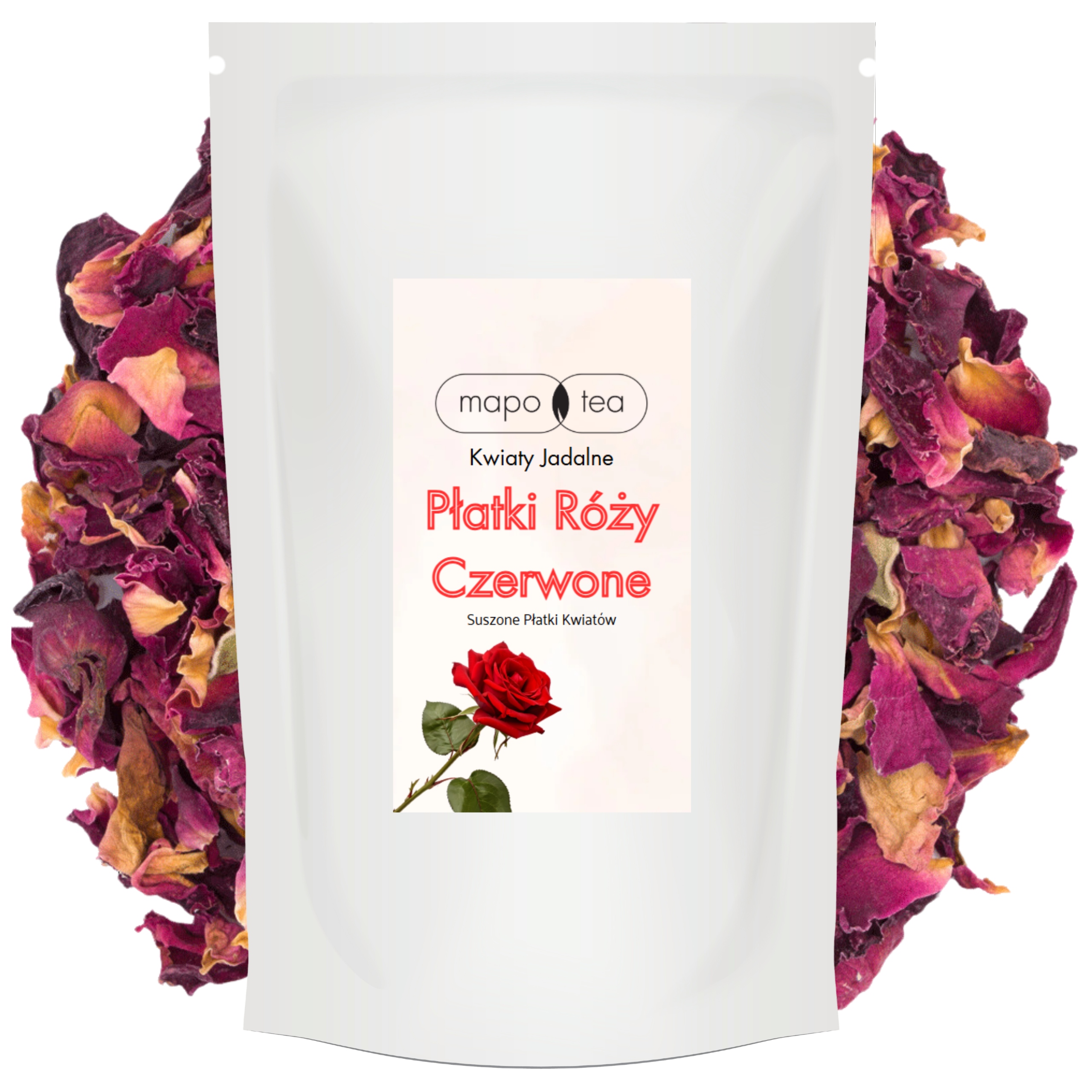 Růžové Okvětní Lístky Sušené Jedlé Okvětní Lístky Růže Sušené Dekorace dortu 500G