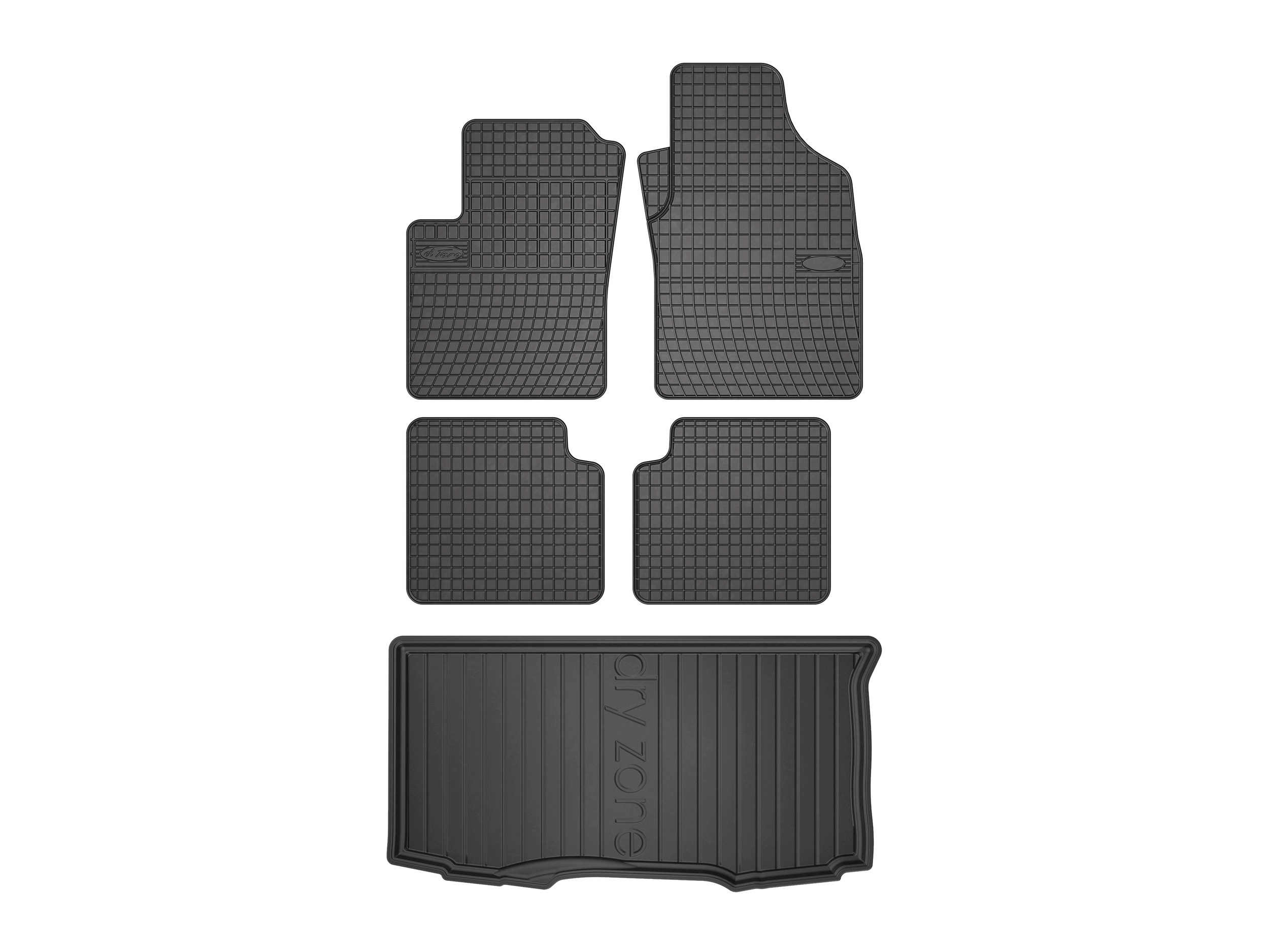 Koberčeky SolidPRO rohož DryZone pre: Fiat Panda II 2003-2012 5 dielov