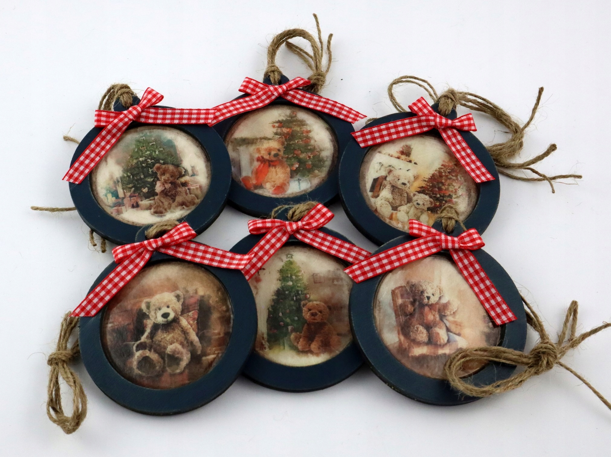 Vánoční ozdoby přívěsky vánoční koule medvídků