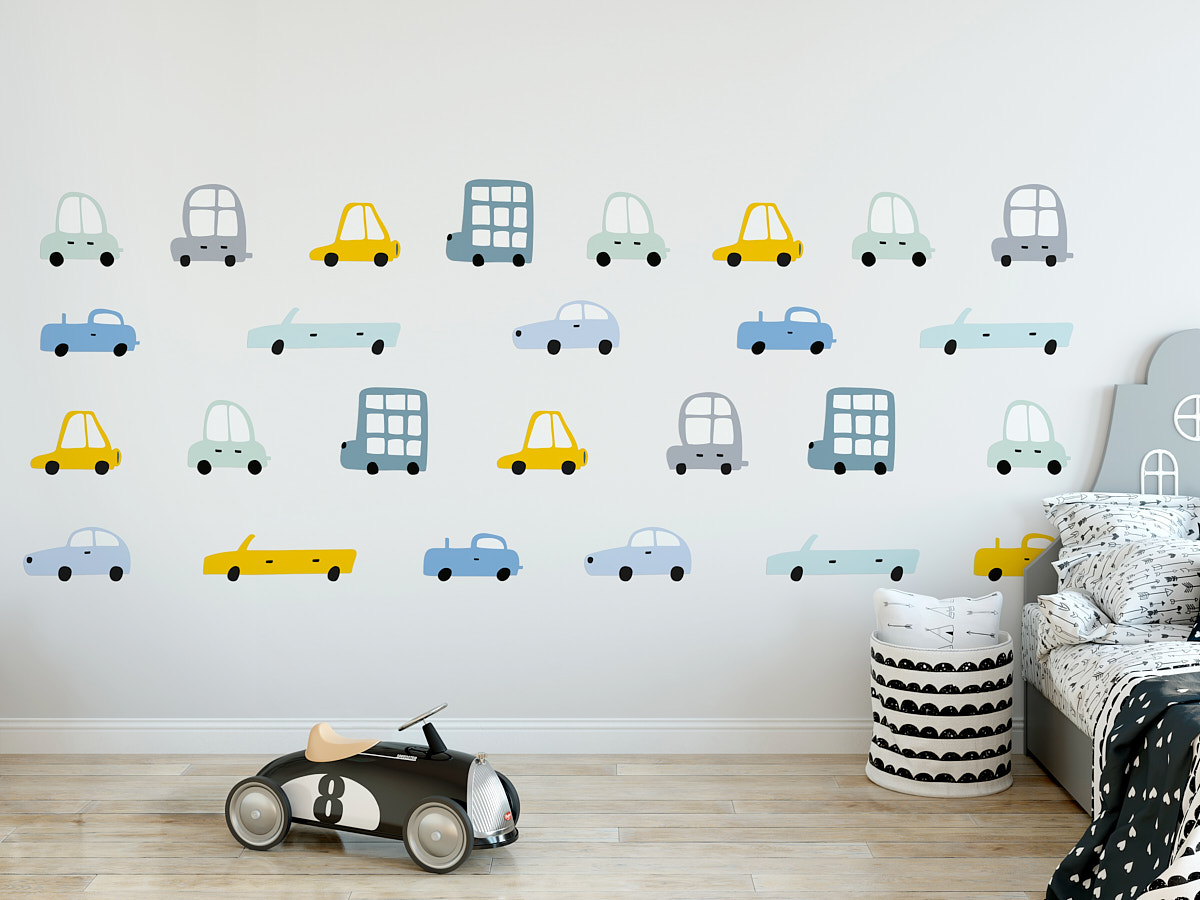 Наклейки на стены АВТОМОБИЛЯ, КОСМОС, КРОЛИКИ, ЛАМА DINO