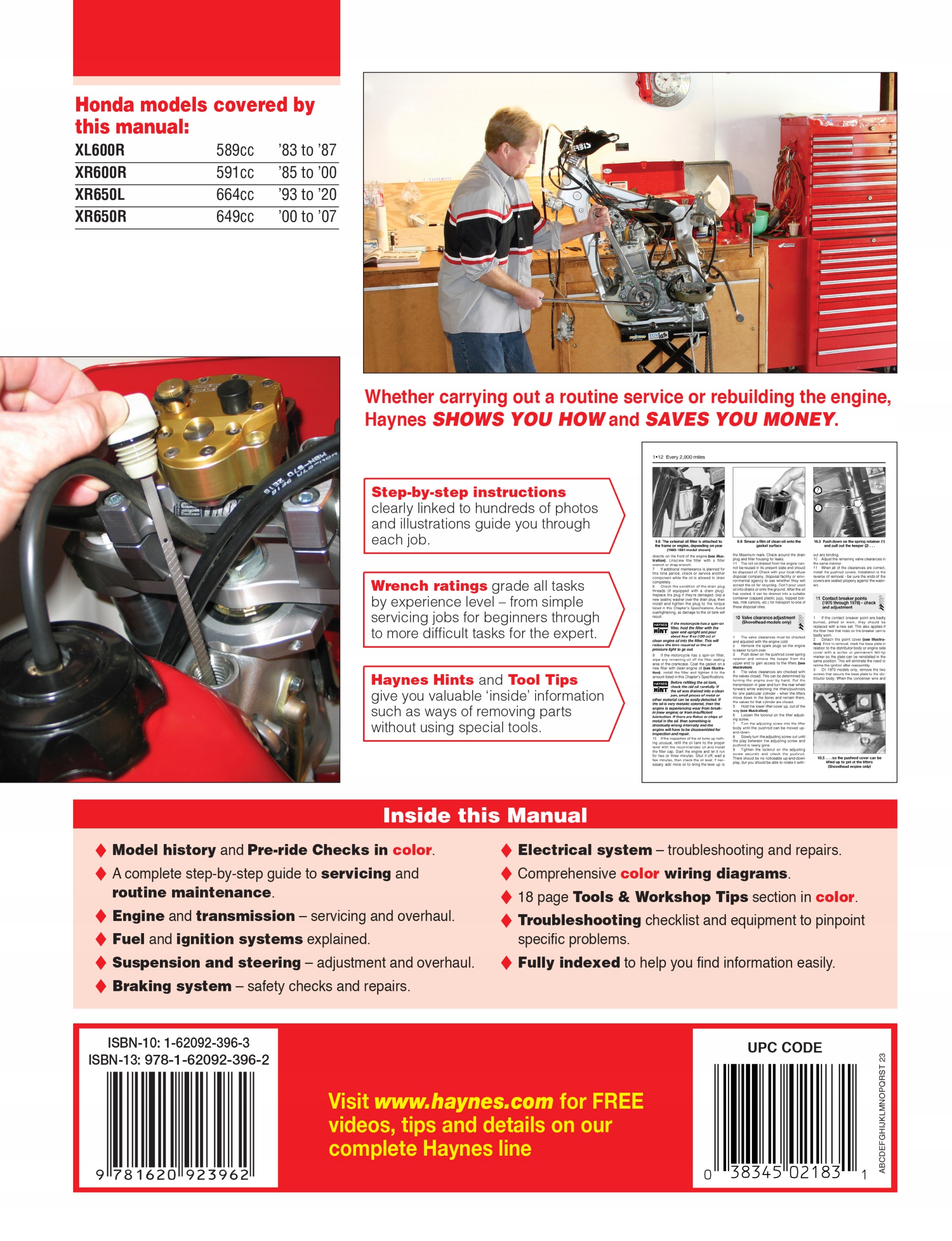 HONDA XL600R (1983-1987) ЭНДУРО МОТОЦИКЛ РЕМОНТ