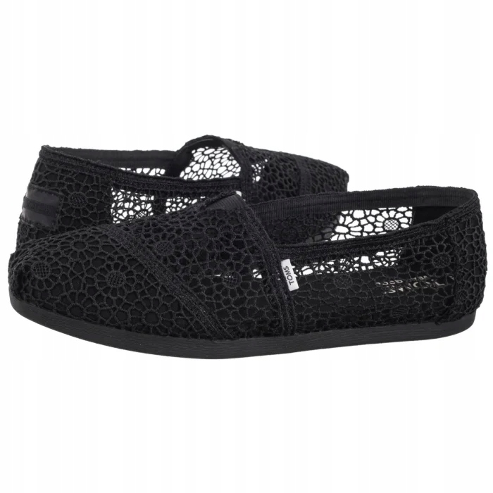 Dámské letní boty Espadrilky Toms Alpargata Black Moroccan 10016254