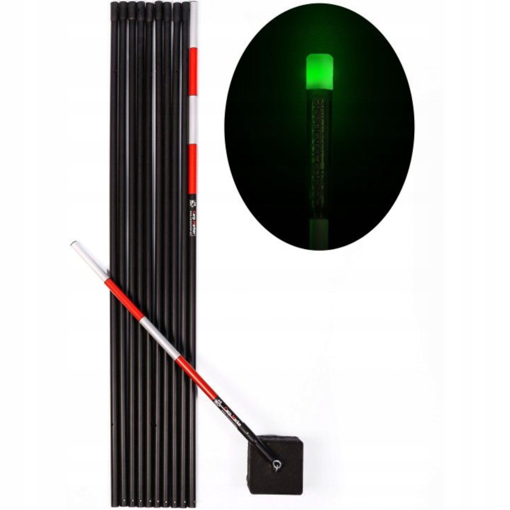 Karpiový značkovač s hlavou Carp Marker Led zelený 10 m