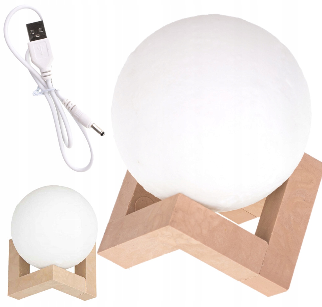 

Lampka Lampa Nocna Biurkowa Księżyc 3D Moon Light