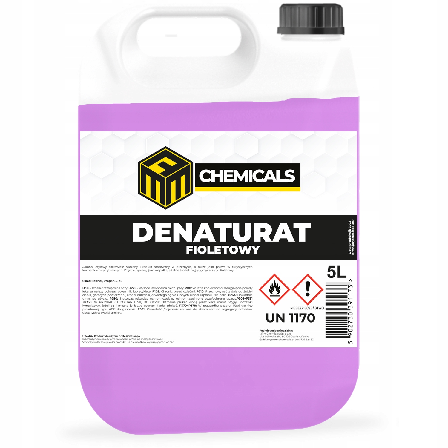 

Denaturat Fioletowy Alkohol Etylowy Skażony 5L