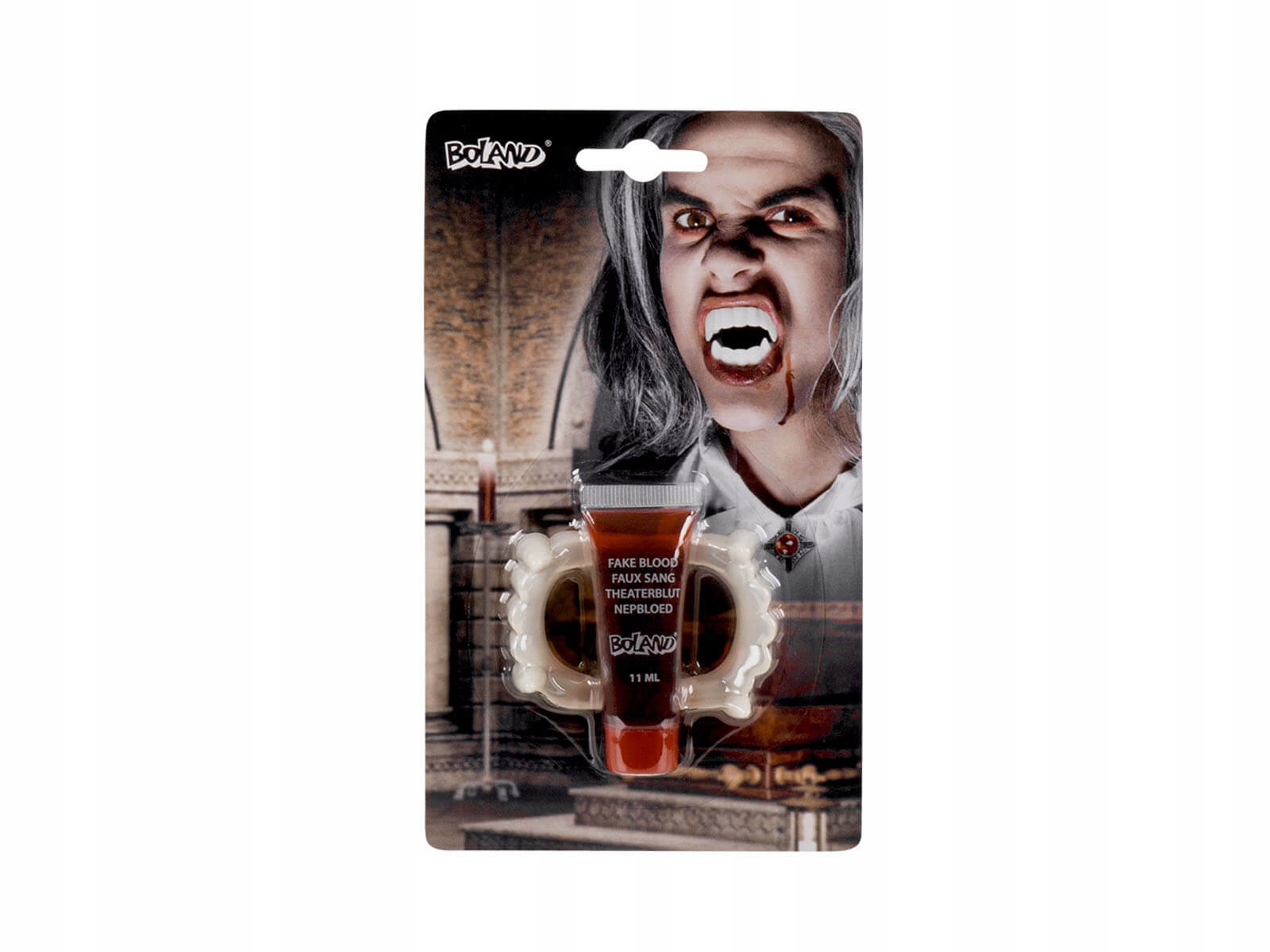 

Szczęka wampira z krwią Halloween Szczęki Wampir