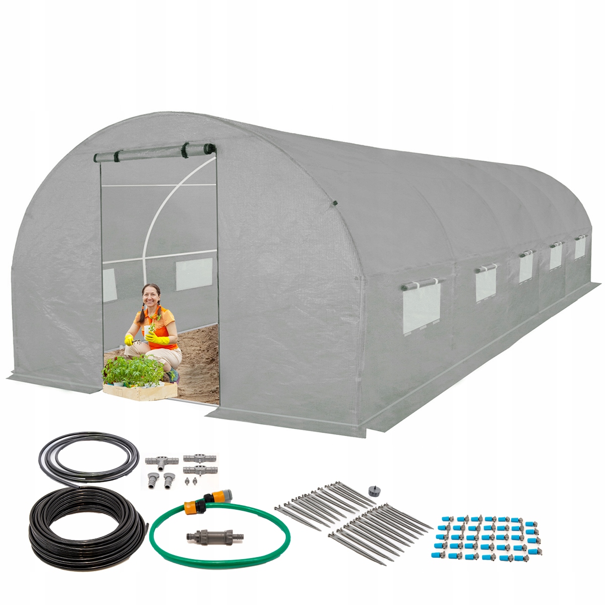 

Tunel Foliowy 3x8m 34 Pkt System Nawadniania