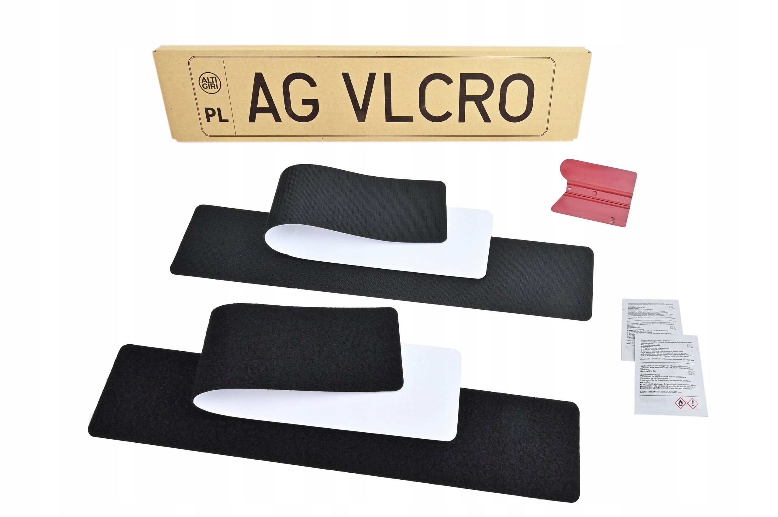 Mocowanie uchwyt tablicy na rzep