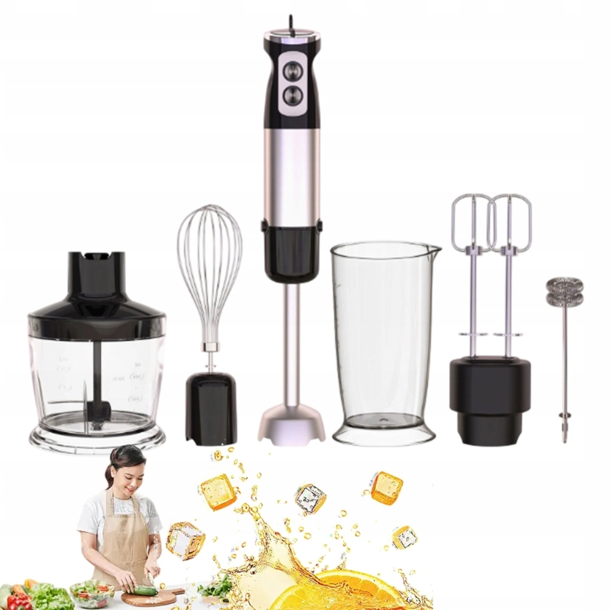 600 W Pro Kování Blw S Kráječem A Mixéremmultifunkční Ruční Mixér 6V1