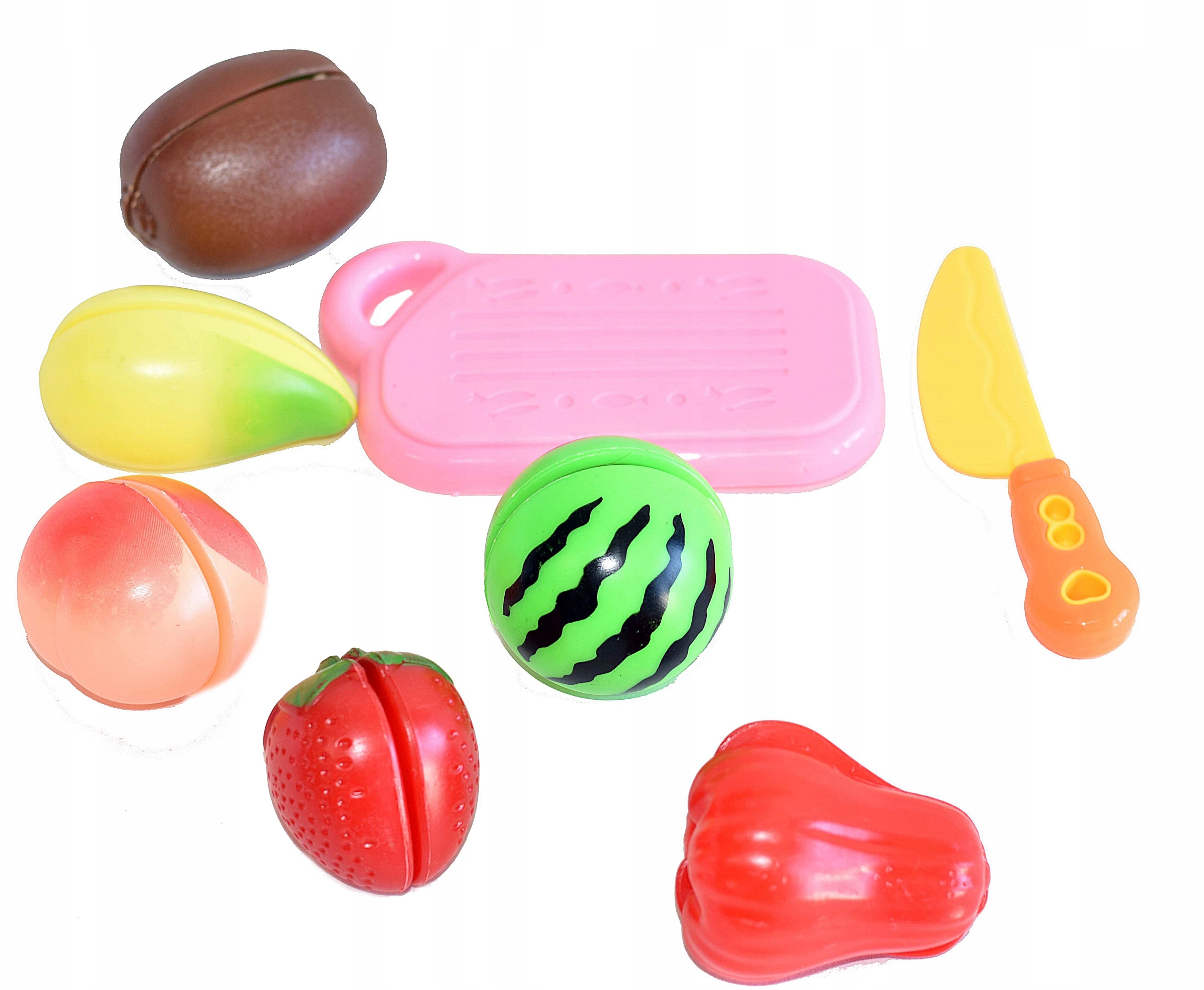 Фрукты в сумке фольги для нарезки + доска + нож