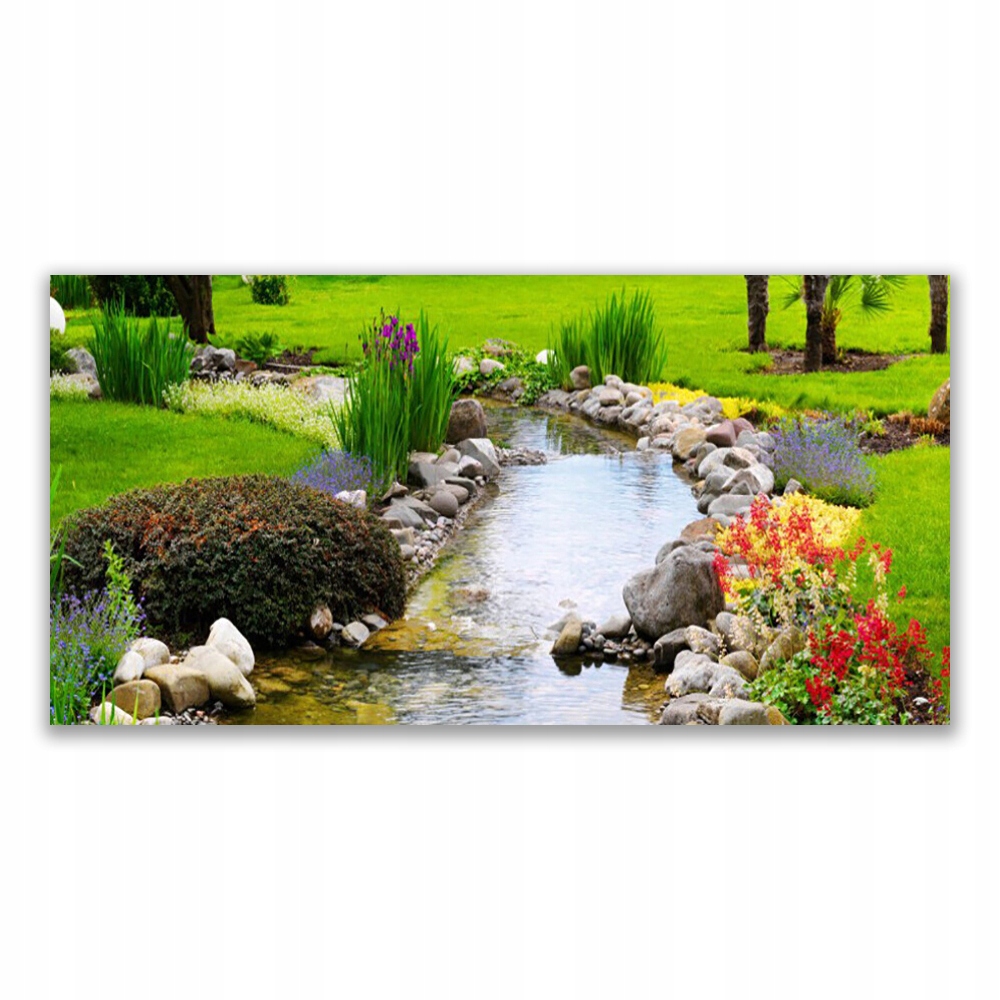 

Fotoobraz z grafiką 140x70 Ogród Jezioro Przyroda