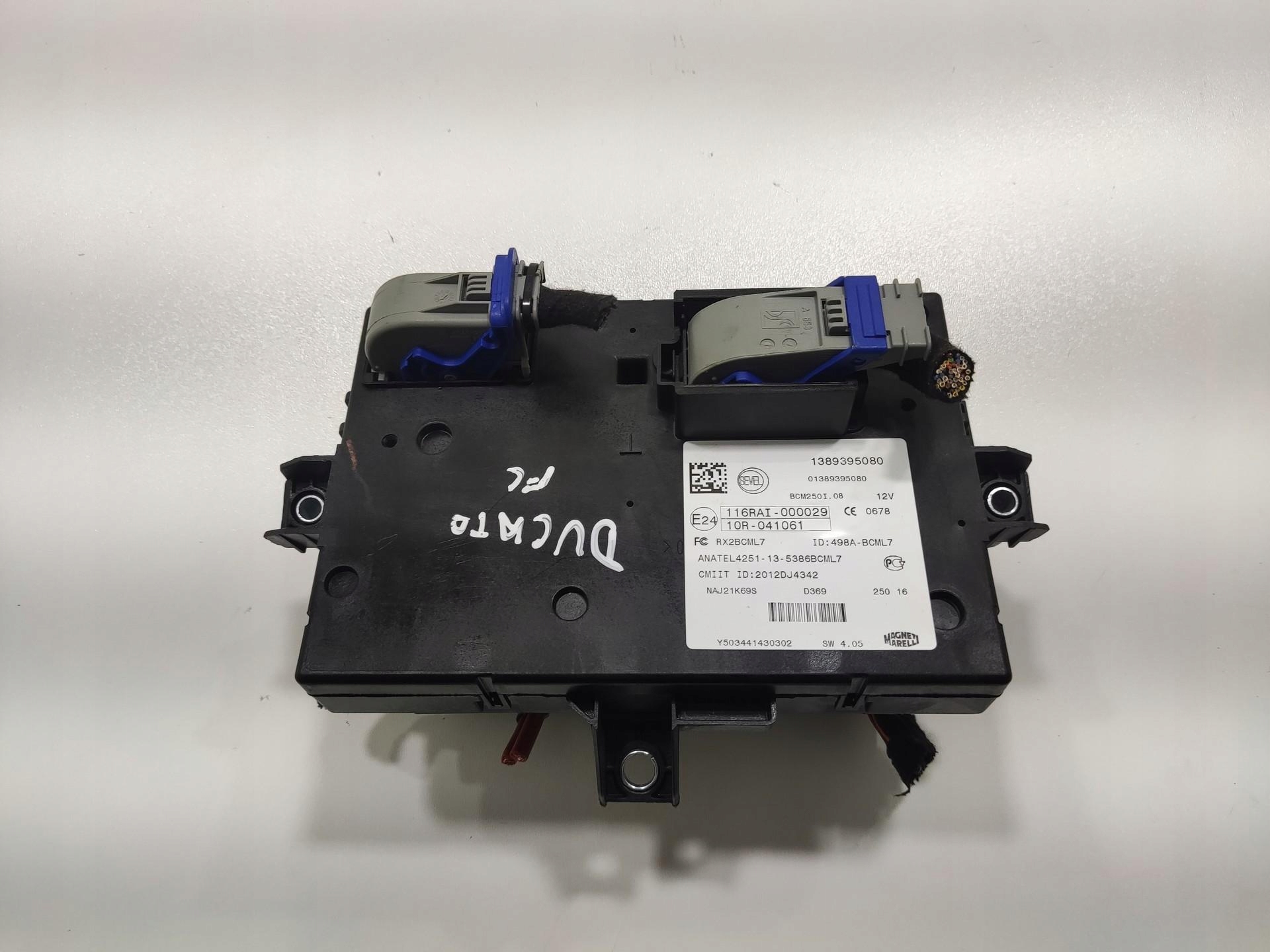 module control unit BCM FIAT DUCATO III LIFT 2014-2018 1389395080