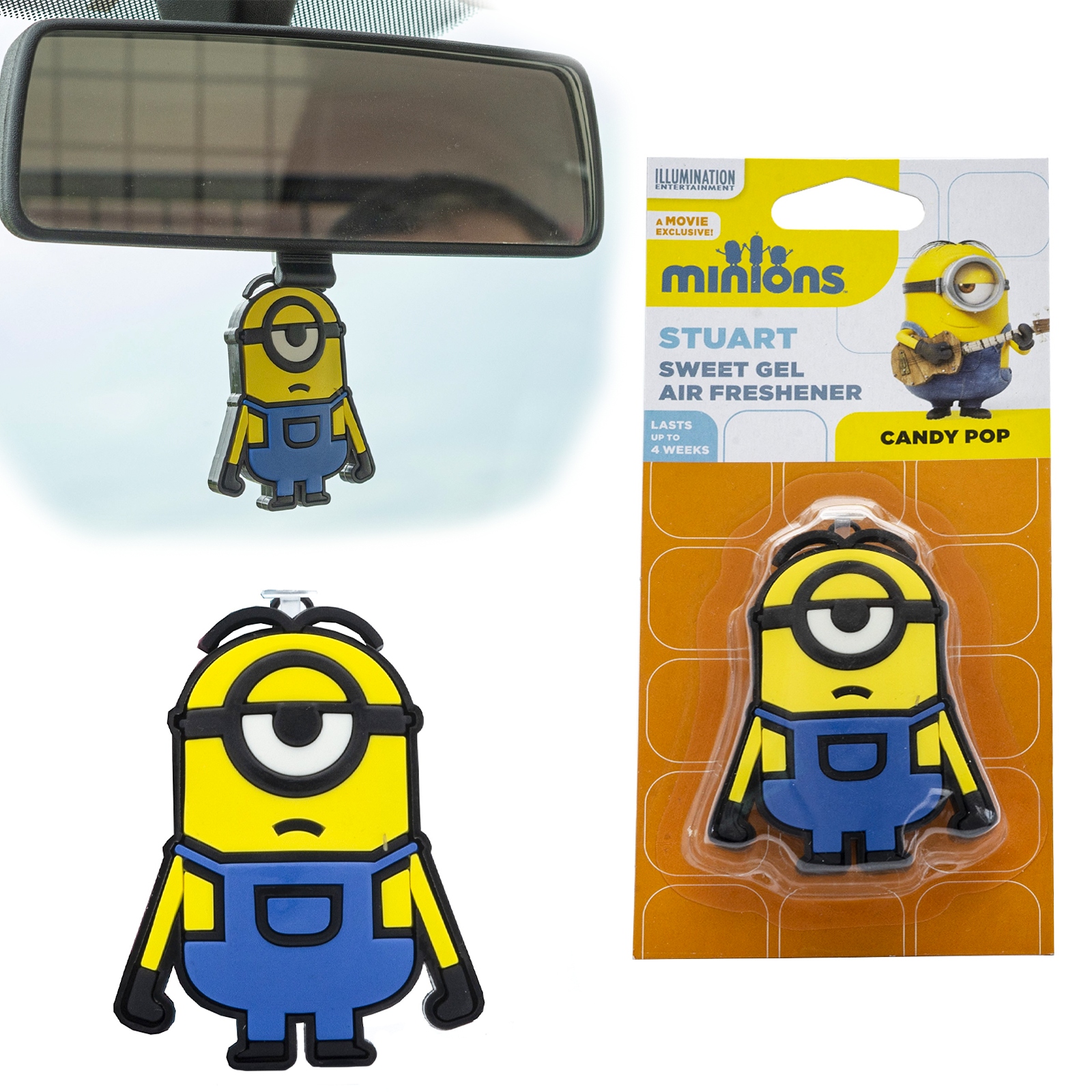 Zapach Samochodowy Minionki Stuart 3D Cukierkowy