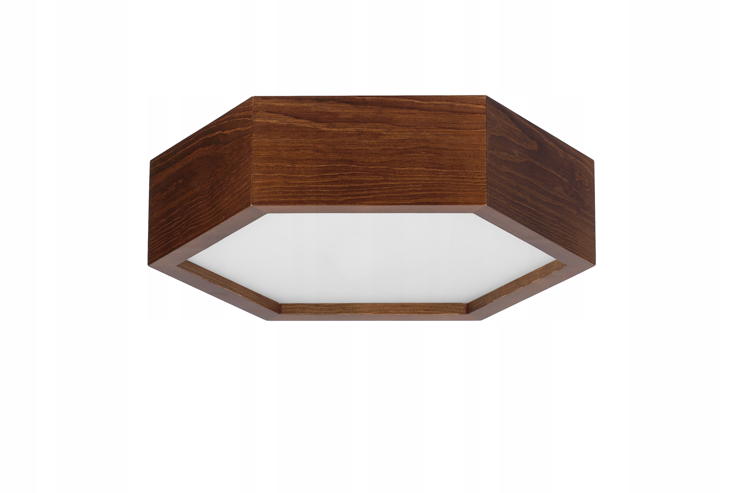 

Lampa sufitowa Leja heksagon plafon fi275 Orzech