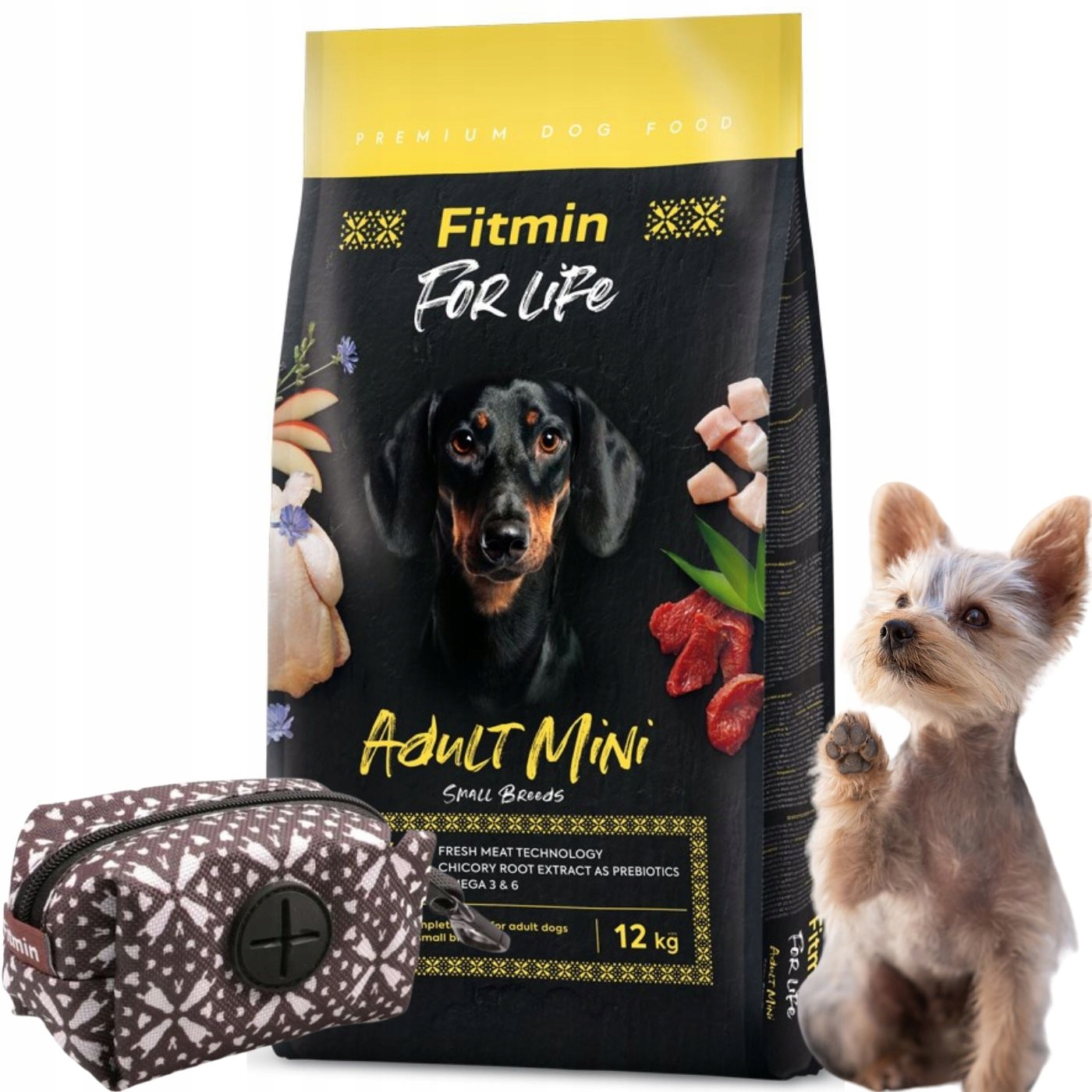 Fitmin for Life Adult Mini 12 kg karma dla psa etui na woreczki