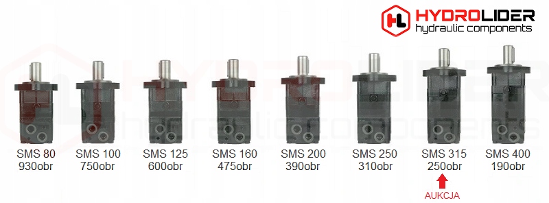 SILNIK HYDRAULICZNY SMS 315 O4W32 T HYDROLIDER Producent części Hydrolider
