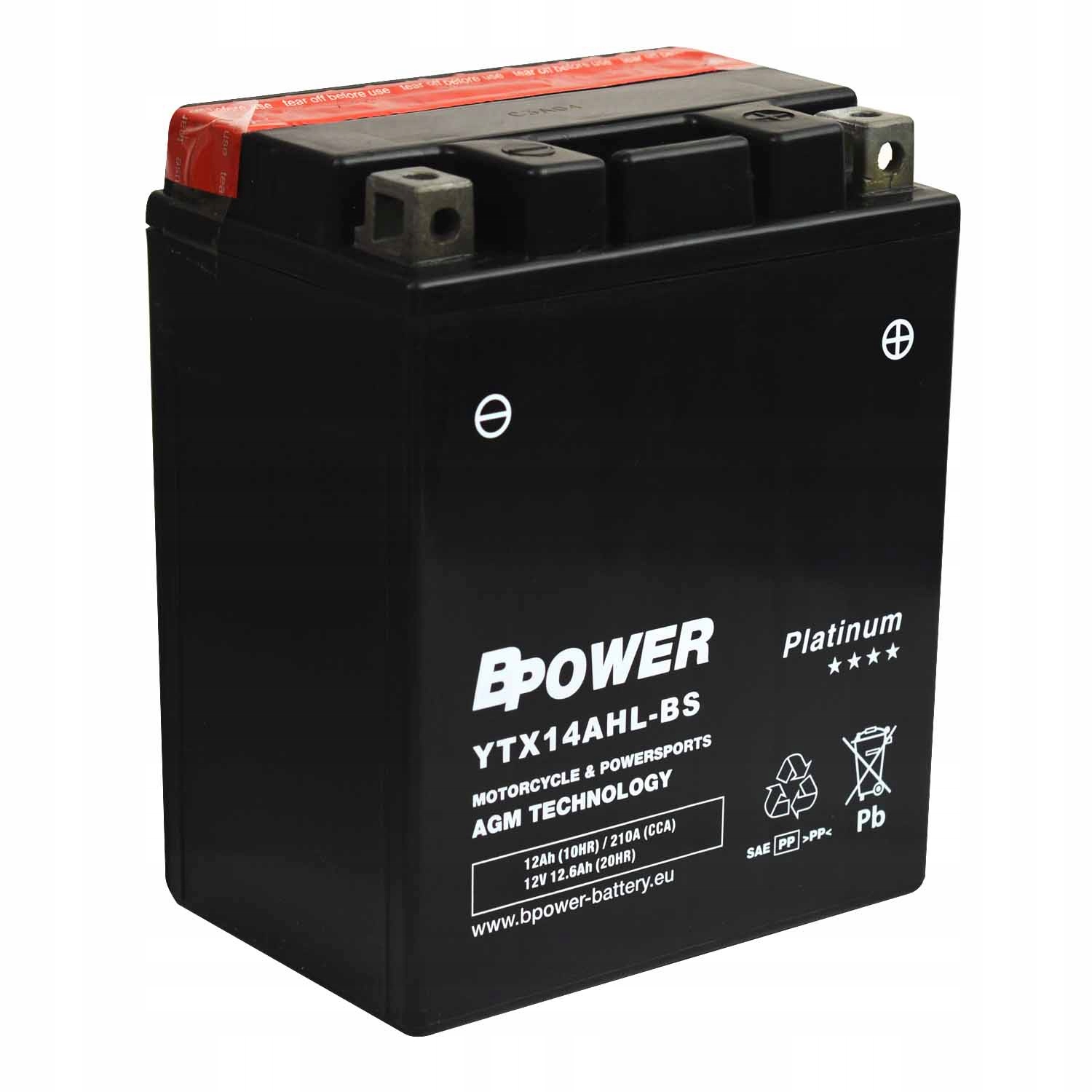 BPower Platinum AGM YTX14AHL-BS 12V 12AH 210A