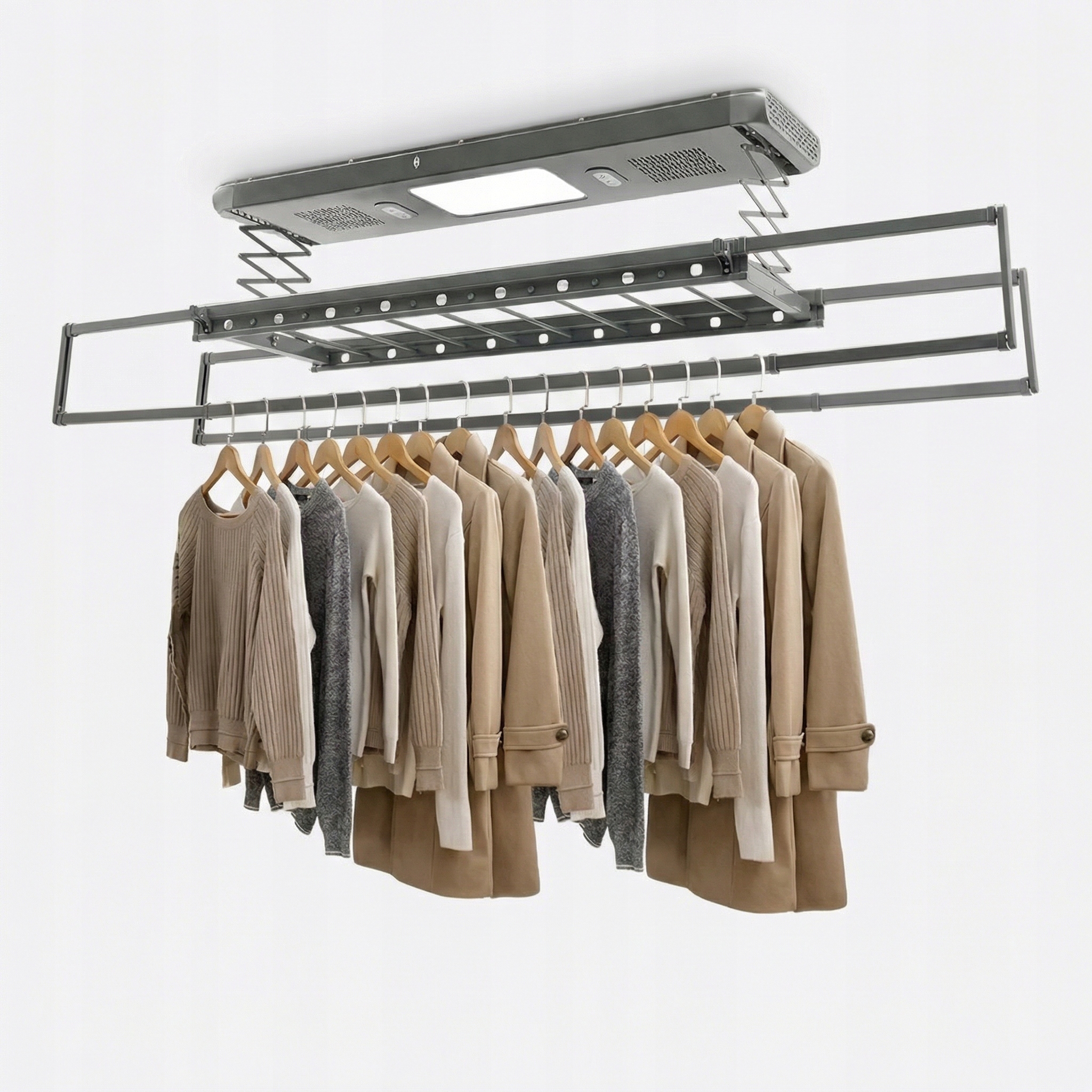 Levně Moderní Elektrická Sušák S Led Osvětlením, Věšák 215 cm