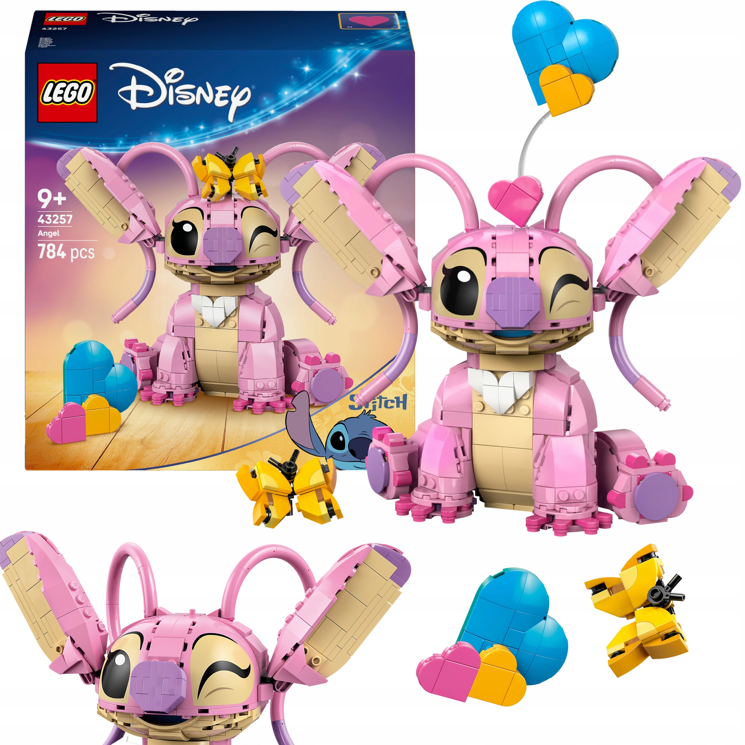 Lego Disney 43257 Classic Angel Lilo Stitch Na Święta Mikołaj XL