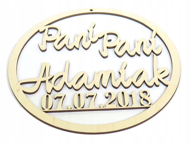 Přívěsek Kolo 74cm Jménoko Datum Svatební Hostina Svatba EV44