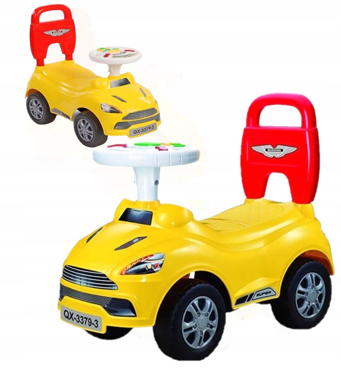 

Jeździk Pchacz Chodzik 3w1 Autko Samochodzik Duży