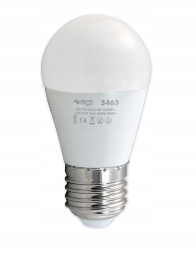 Żarówka LED E27 4000K 8W neutralna duży gwint EAN (GTIN) 5908263382312