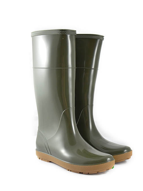 Damskie KALOSZE wysokie GUMOWCE oliwkowe MIEJSKIE ogrodowe Gumiaki Marka Demar