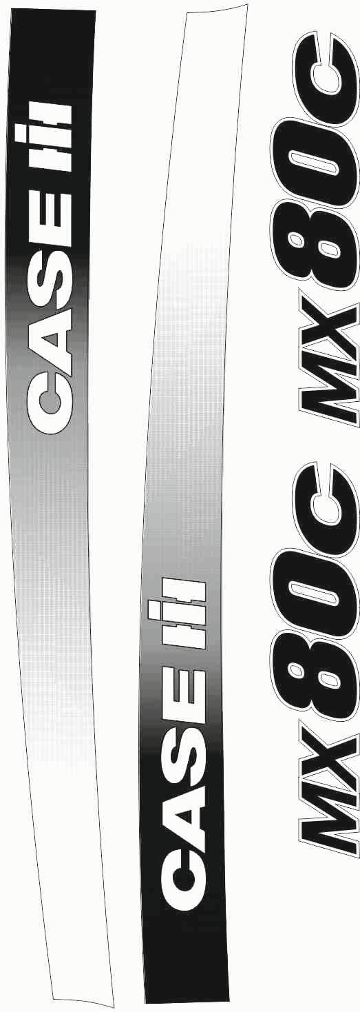 NAKLEJKI NAKLEJKA Case MX 80 C