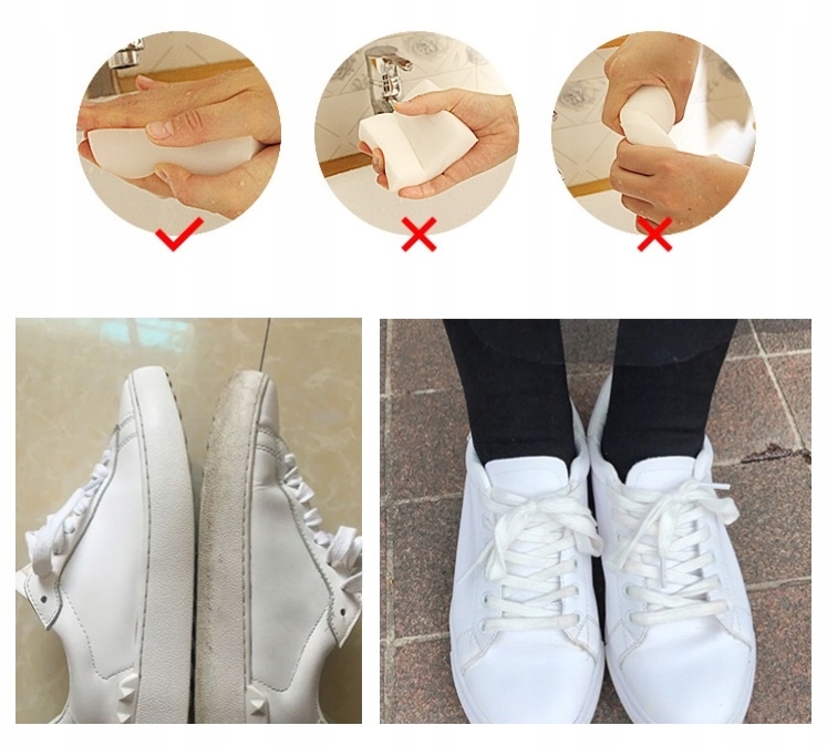 MAGIC SPONGE GĄBKA DO PLAM OBUWIA BUTÓW SKÓRY GUMY Marka inna